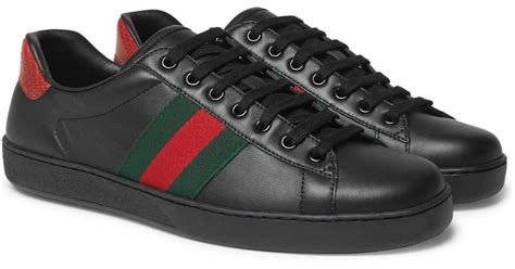 gucci sneakers black|gucci sneakers for men black.